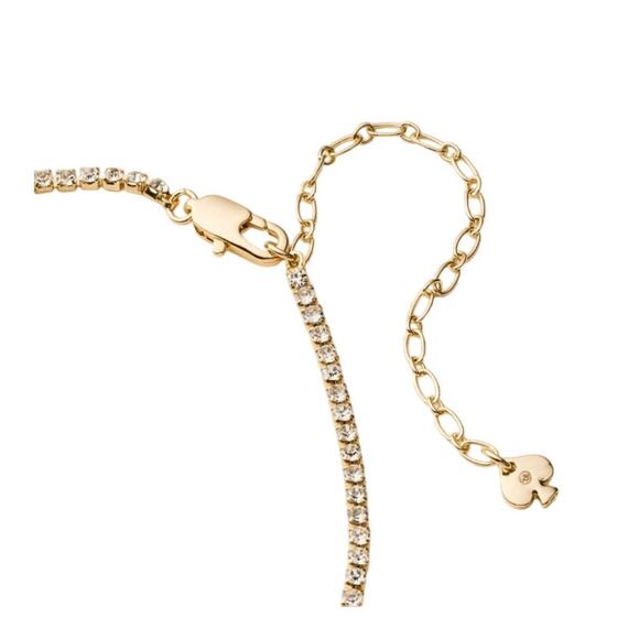 Kate Spade New York x Target French Fry Charm Gold Faux Stone Chain Necklace - Picture 2 of 5